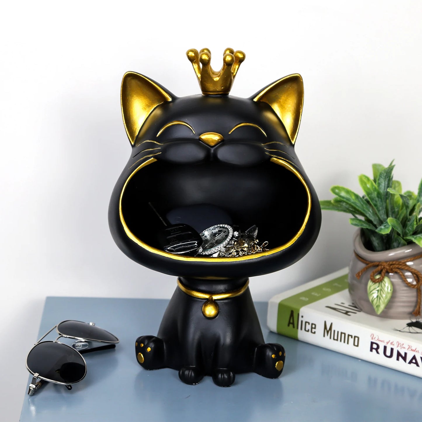Coole Bulldoggen- Skulptur - Dekofigur für Tierfreunde