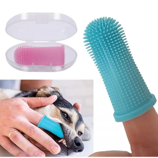 Finger-Zahnbürste für Hunde